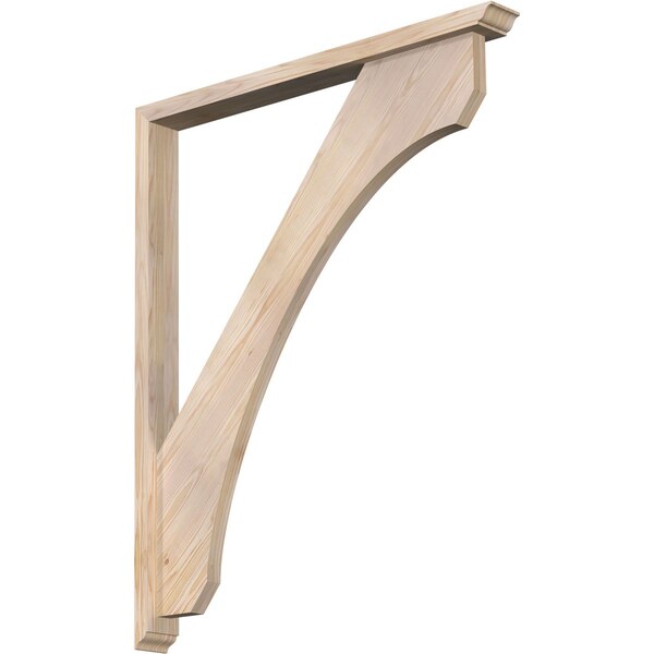 Ekena Millwork Legacy Traditional Smooth Bracket w/ Offset Brace, Douglas Fir, 3 1/2"W x 36"D x 44"H BKT0402X36X44LEC01SDF - main